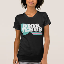 Rosa geometrisk tros-Dios kristen slang T Shirt