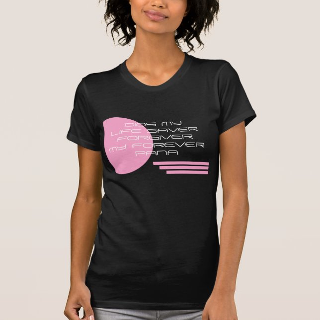 Rosa geometrisk troslogo Jesus kristen slang T Shirt (Framsida)