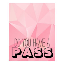 Rosa Geometriska former HAR DU EN PASS