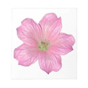 Rosa Geranium Anteckningsblock