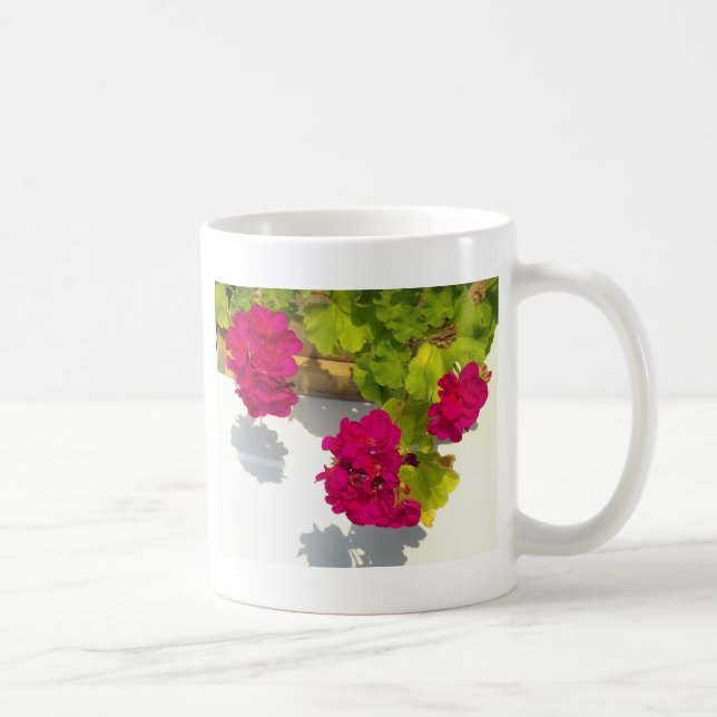 Rosa Geranium Kaffemugg (Höger)