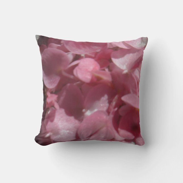 rosa geranium : nästan solid ljus rosa kudde (Framsida)