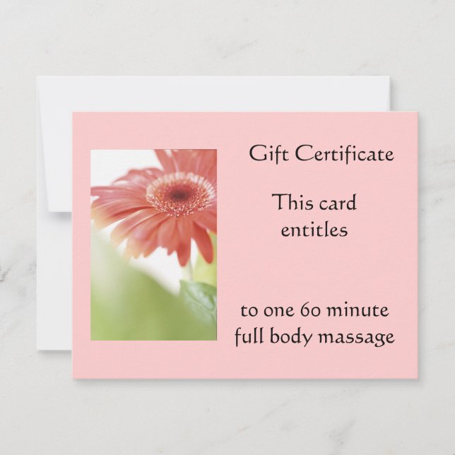 Rosa Gerbena Gift Certificate (Framsida)