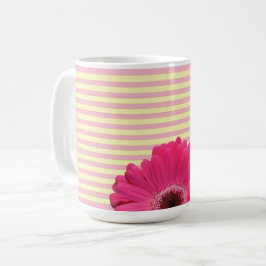 Rosa Gerber Daisy Candy Rand Coffee Mugg