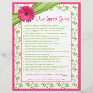 Rosa Gerber Daisy Grönt Blommigt Möhippa Game