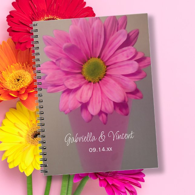 Rosa Gerber Daisy i Vas Bröllop Anteckningsbok (Skapare uppladdad)