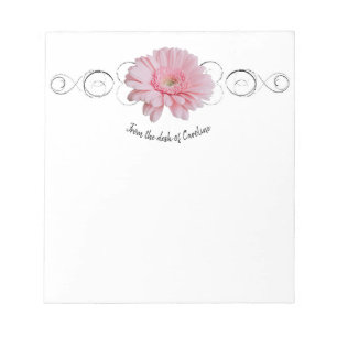Rosa Gerber Daisy Personlig Anteckningsblock