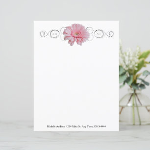 Rosa Gerber Daisy Personlig Papprare Lakan