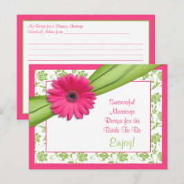 Rosa Gerber Recipe-kort för ett framgångsrikt Gift Rådkort