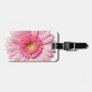 Rosa Gerbera Daisy Bagagebricka