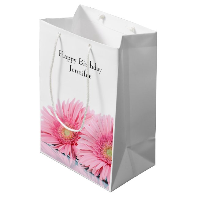 Rosa Gerbera Daisy Elegant Fotografering (Framsidan Vinklad)
