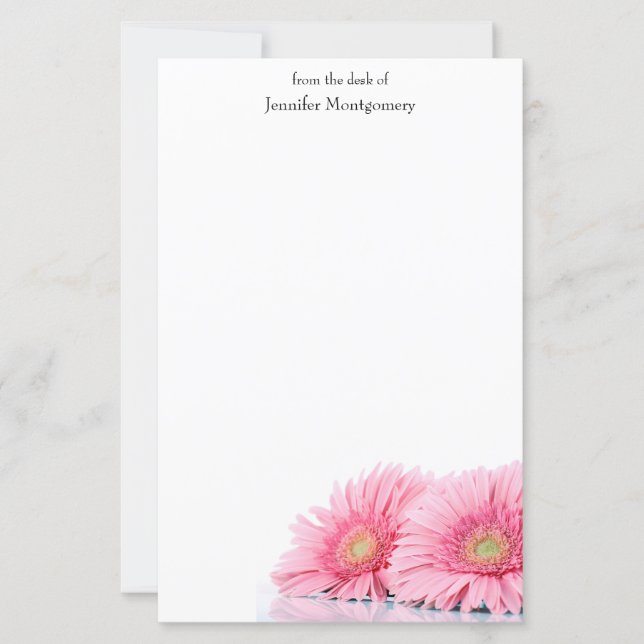 Rosa Gerbera Daisy Elegant Fotography (Framsida)