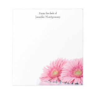 Rosa Gerbera Daisy Elegant Fotography Anteckningsblock
