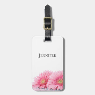 Rosa Gerbera Daisy Elegant Fotography Bagagebricka