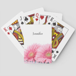 Rosa Gerbera Daisy Elegant Fotography Casinokort