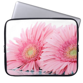 Rosa Gerbera Daisy Elegant Fotography Laptop Fodral