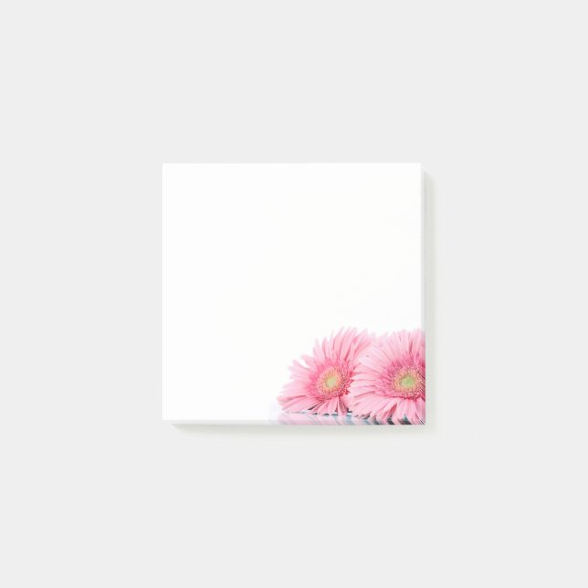 Rosa Gerbera Daisy Elegant Fotography Post-it Block (Framsida)