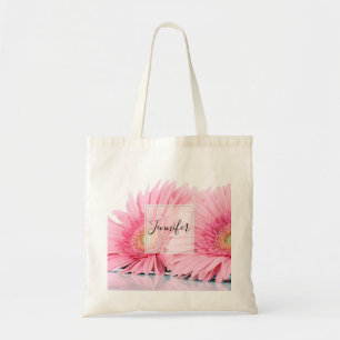 Rosa Gerbera Daisy Elegant Photo Tygkasse