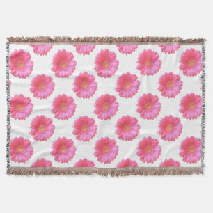 Rosa gerbera daisy filt