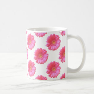Rosa gerbera daisy kaffemugg