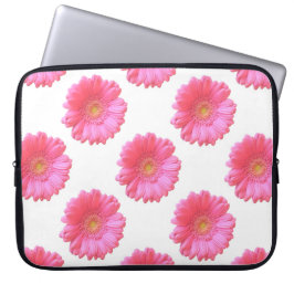 Rosa gerbera daisy laptop fodral