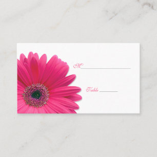 Rosa Gerbera Daisy - särskilt platskort Placeringskort