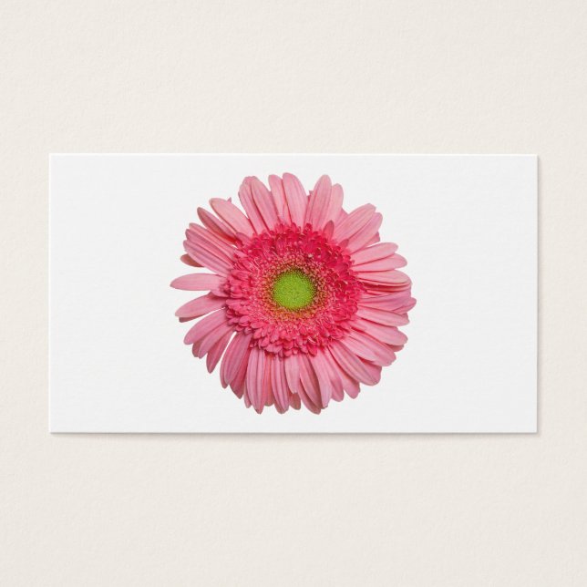 Rosa Gerbera Daisy Visitkort (Framsidan)