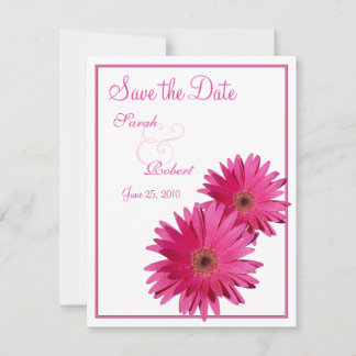 Rosa Gerbera-Daisyn Spara datumkortet Datumet