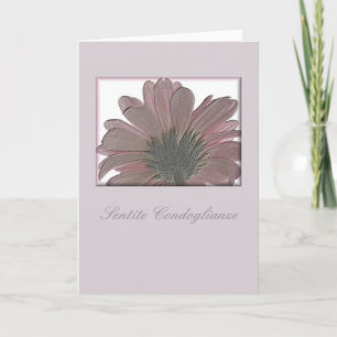 rosa gerbera sympatikort italian kort