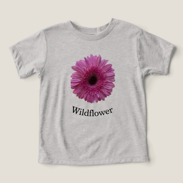 Rosa Gerbera Tusenskönas Barn T-Shirt (Design Framsida)