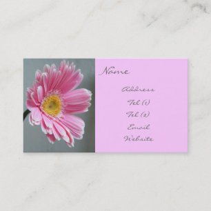 Rosa Gerbera Visitkort