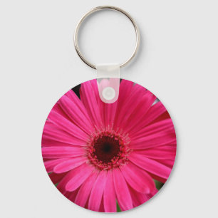 Rosa Gerberadaisy Keychain Nyckelring