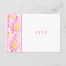 Rosa Gerberas om vitsvarskort II