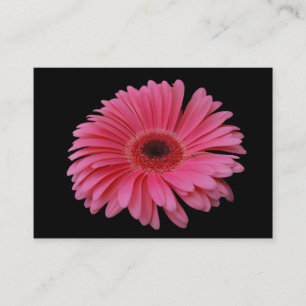 Rosa Gerberasvart ACEO Visitkort