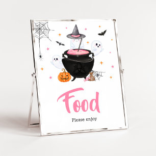 Rosa Ghost Halloween Baby andas mat Poster