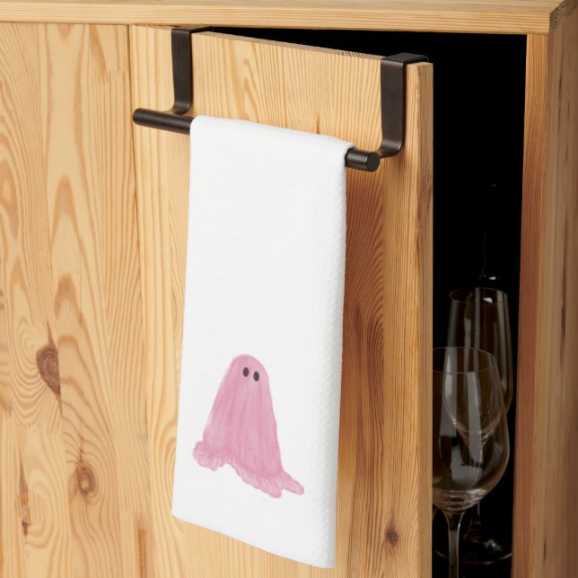 Rosa Ghost Halloween Kitchen Towel Kökshandduk (Thirds Fold)