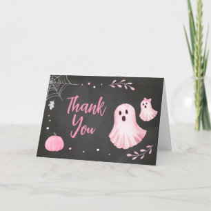 Rosa Ghost Little Boo Baby Shower Tack Kort