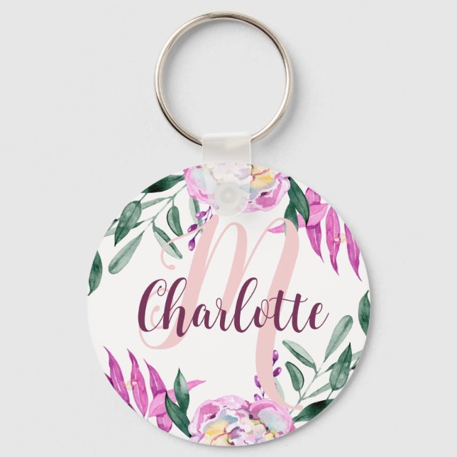  Rosa Gift for niece-Födelsedagsfest-förmån Nyckelring (Framsida)