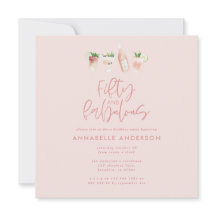 Rosa, giftig vattenfärg 50 och fantastisk födelsed