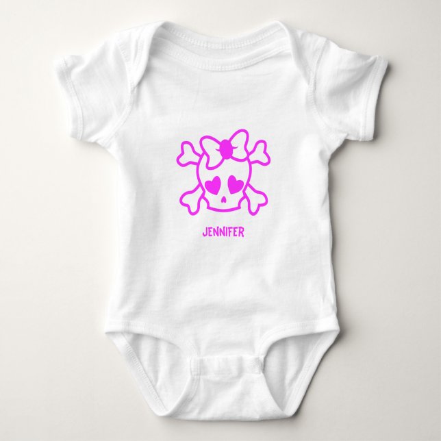 Rosa giftigt emo-skalle med bog flicka-skjorta tee shirt (Framsida)