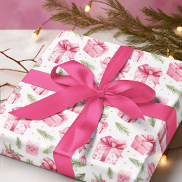 Rosa Gifts & Bows jul & Winter Birday Presentpapper