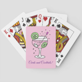 Rosa Gin Cocktails Casinokort