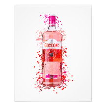 Rosa Gin tryckt