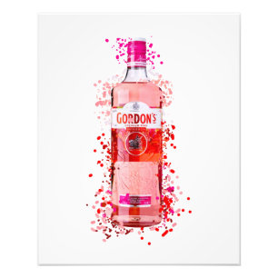 Rosa Gin tryckt Fototryck