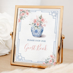 Rosa Ginger Burk Chinoiserie Baby Guest Bok Poster