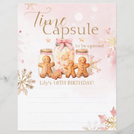 Rosa Gingerbröd Juldagskvällning Födelsedagskorgen