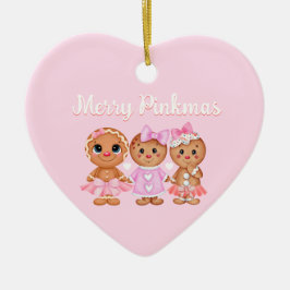 Rosa Gingerbröd Ornament