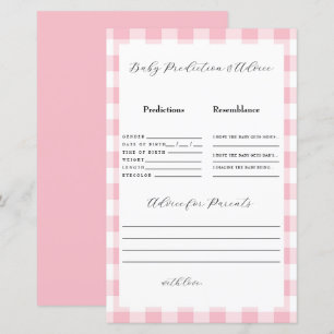 Rosa Gingham Baby Predictions
