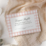 Rosa Gingham Baby Shower Diaper Raffle Biljett Tilläggskort<br><div class="desc">Vänner och familj i inbjudan för att delta i en billigare match med den elegant rosa gingham-babyduschdisken raffle biljett.</div>
