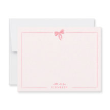 Rosa Gingham-band Baby Barn Personlig Brevpapper